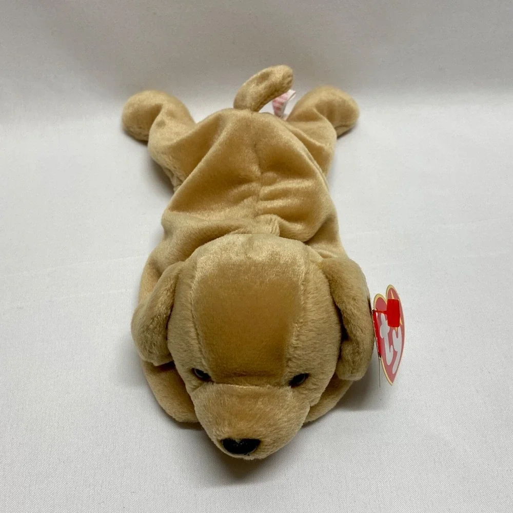 Ty Beanie Babies Fetch Golden Retriever Puppy Dog Retired 1997 1998 Tag Errors‎